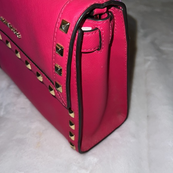 MICHAEL KORS hot pink hand/shoulder bag nwot - Picture 4 of 10
